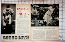 1961 Baseball All-America Magazine Page Old Spice Ad Ephemera picture