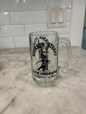 Bourbon Street New Orleans The Birthplace of Jazz Glass Beer Mug With Handle picture
