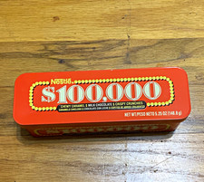 Nestlé $100,000 Candy Advertising Tin Red Rectangular Collectible, 2000s picture