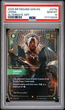 2025 RIFTBOUND: LEAGUE OF LEGENDS OGN-ORIGINS #079A LEONA - ZEALOT PSA 10 picture