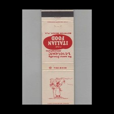 Matchbook Cover Luigi's Spaghetti Place Boynton Beach, FL picture