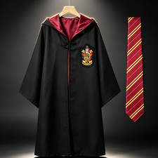 Harry Potter Hogwarts Gryffindor Hooded Wizard Robe Set Size L | Free Gryffindor picture