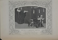 Antique Religious Art The Fall of Jerusalem 1860 Old Testament Christian History picture