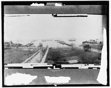 Photo:Newport News Va Hampton Roads from Warwick Hotel 1900s Harbor Ships picture