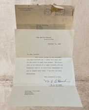 1934 M.A. LeHand (FDR's Secretary) Official White House Letter SIGNED picture