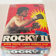 Topps Rocky II 1979 Movie Photo Cards Bubble Gum Empty Trading Card Box picture