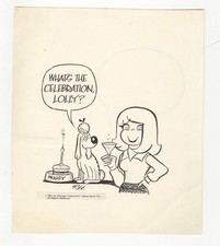 Lolly Daily Comic Strip Original Art 1981 Pete Hansen picture