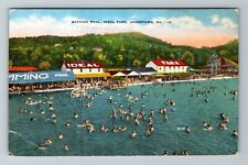 Johnstown PA-Pennsylvania, Bathing Pool, Ideal Park Vintage Souvenir Postcard picture