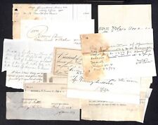  Montana Payment Receipts Group of (14) Mostly Between 1875-1887 picture