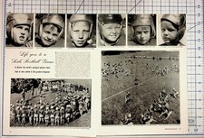 1940s Denver Kids Football Game Magazine Spread Vintage Ephemera Kleenex Ad picture