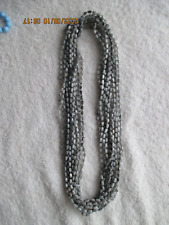 Gray 8 Strand Bead Necklace 50