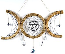 Triple Moon Dreamcatcher Wall Hanging 20