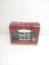 Hallmark 1998 The Wizard of Oz The Lollipop Guild Keepsake Ornament Set of 3 picture