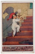 Antique Raphael Tuck Oilette Our Kiddies Series III 8787 Child Humor Postcard picture