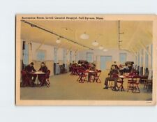 Postcard Recreation Room Lovell General Hospital Fort Devens Massachusetts USA picture