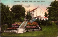 1941 The Garden Basin Harbor Lodge Vermont VT Postcard picture