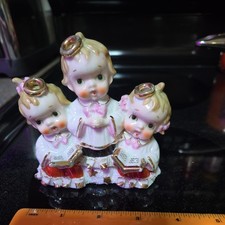 Vintage Hand-Painted 3 Angels Choir Figurine picture
