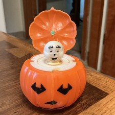 Vtg Rare Ghost Popup Pumpkin Jack O Lantern Halloween Novelty Hong Kong picture