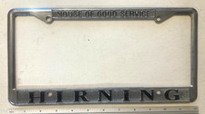 Older Hirning (Buick GMC) Dealership License Plate Frame (Pocatello Idaho) picture