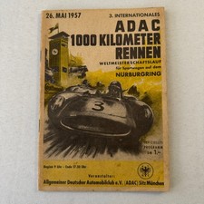 1957 ADAC 1000KM Racing Program Nurburgring Race German picture