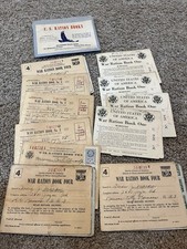 1942-43 WWII WAR RATION BOOKS & SUGAR ALLOWANCE COUPONS picture