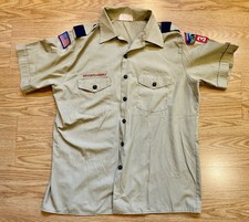 Official Boy Scouts of America Men's Uniform Shirt Large 59493 NC Den Leader picture