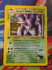 Giovanni's Nidoking Holo Rare 1st Edition Gym Challenge 007/132 NM Pokemon picture