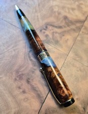 Beautiful Red Amboyna Burlwood Hybrid Americana Twist Pen picture