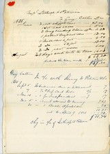 1840-1841 Vermont Legal Document Guy Catlin Lathrop Potwin Burlington signed picture
