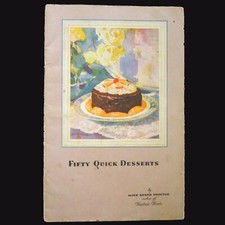 1929 Hostess Cakes 50 Quick Desserts Alice A Proctor 24pg Albert Staehle Illust picture