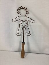 Primitive Rustic Child-Shaped Rug Beater - 16” Long picture