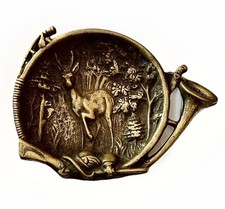 Bronze Gentleman’s Trinket Dish Hunting Theme ca 1880 England picture