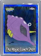 2025 Topps Chrome Sapphire SpongeBob The Magic Conch Shell #193 picture