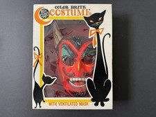 VINTAGE Ben Cooper DEVIL Halloween Costume & Mask in Original Box, RARE HTF picture
