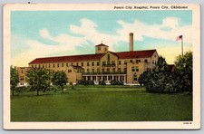 Ponca City Hospital Ponca City Oklahoma Curteich Postcard PC300 picture