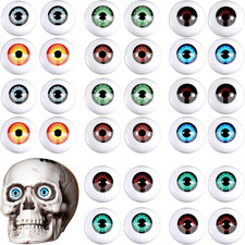 32 Pieces Halloween Eyeballs for Craft Fake Eye,Cute Colors,Non-Bloodshot picture