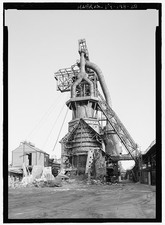 28. Blast furnace A in the process of demolition - Bethlehem Steel Corporation, picture