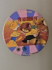 Amada Nintendo Famicom Yie Ar Kung-Fu Round Menko Card Japanese Vintage picture