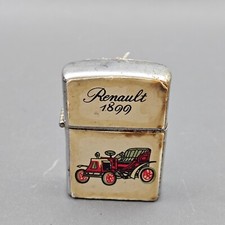 Vintage SMC Lighter Renault 1899 Car Automobile Chrome Japan picture