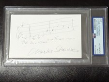 Charles Strouse Autograph Musical Lyricist PSA Signed Annie Notes & Lyrics picture