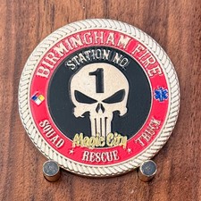 Birmingham Fire Battalion 5 Special Ops Station 1 Challenge Coin W#23 picture