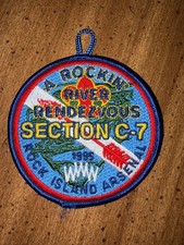 Vintage BSA Patch 1995 OA A Rockin River Rendezvous Section C-7 WWW picture