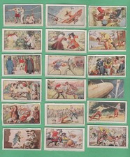 1935 D.C. Thomson  Famous Fights   Full 24 Card Set Read END OF BLACKBEARD picture