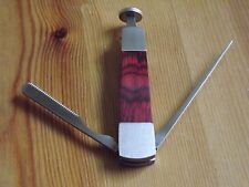 Closeout Stainless Steel Red Wood Tobacco Pipe Cleaning Tool 3 in 1 picture
