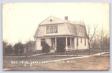 Vintage Hills, Minnesota Postcard c.1920 Real Photo Jacobson Res. Old House RPPC picture