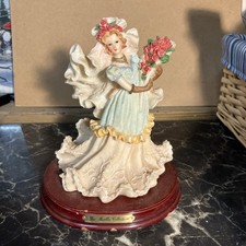The Mirella Collection Ceramic Figurine Woman With Roses picture