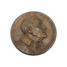 1945 Franklin Delano Roosevelt Official Inaugural Medal 45mm picture