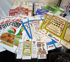 Lot of 21 Vintage 90s Kellogg's 90th Anniversary Retro Cereal Box Flats picture