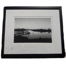 Photo Of Dock Water Front Harthaven Martha's Vineyard Black And White 17.5
