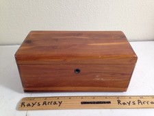 Vtg 50s Lane Min Cedar Chest Keepsake Trinket Box O'Byrne Hardware Walsenburg CO picture